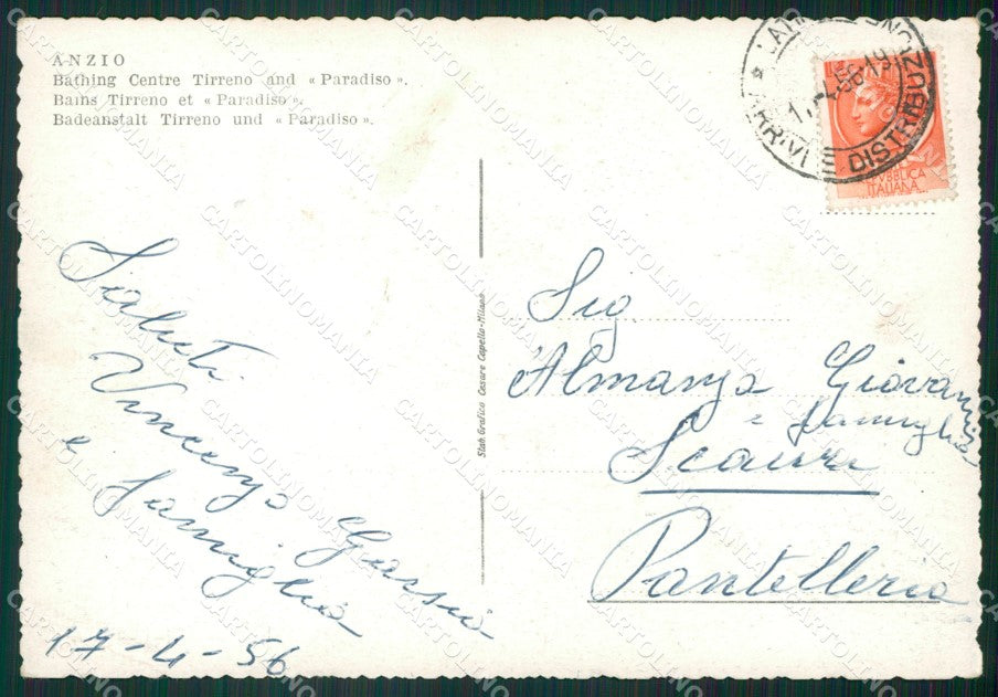 Roma Anzio FG cartolina ZK5998 – retro