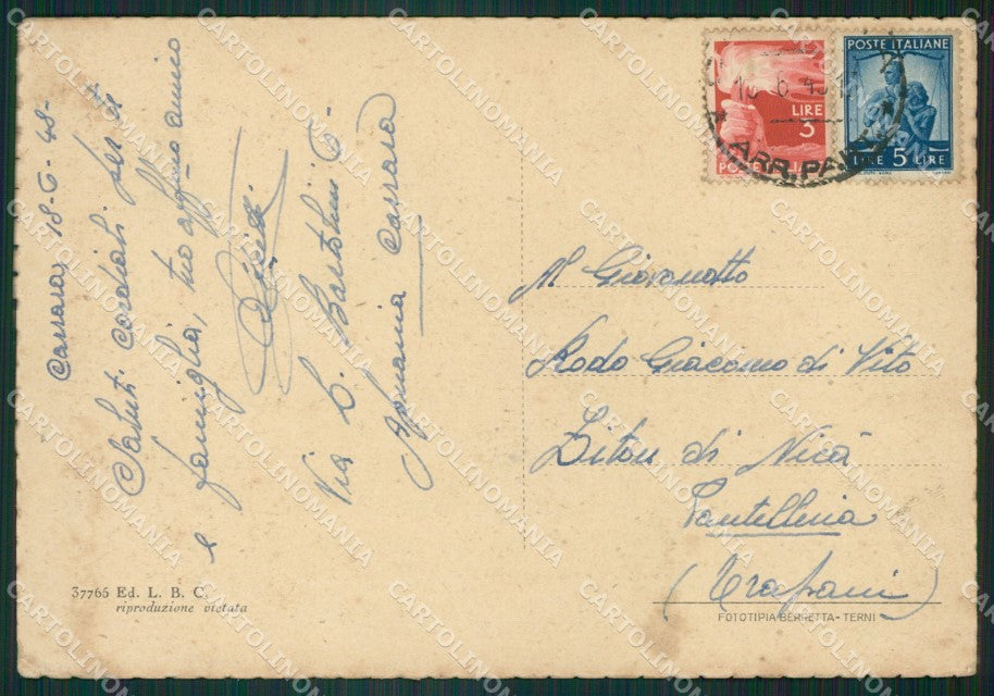 Massa Carrara PIEGHINA FG cartolina ZK6006 – retro