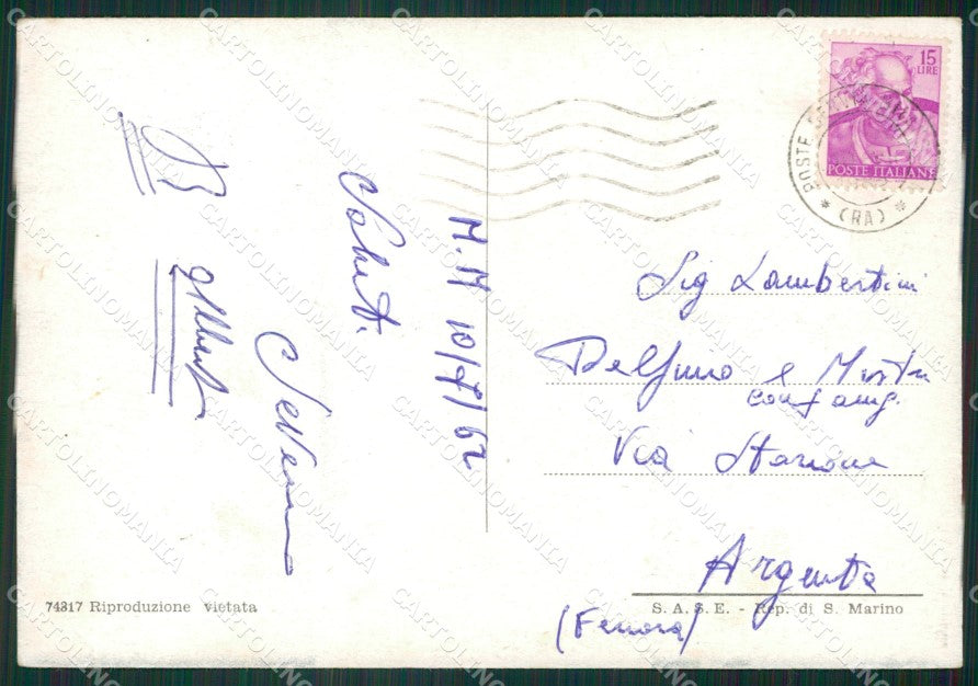 Ravenna Cervia Milano Marittima Saluti da FG cartolina ZK6012 – retro