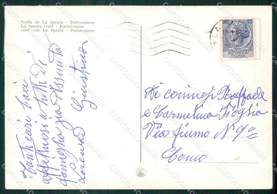 La Spezia Portovenere FG cartolina ZK6025 – retro