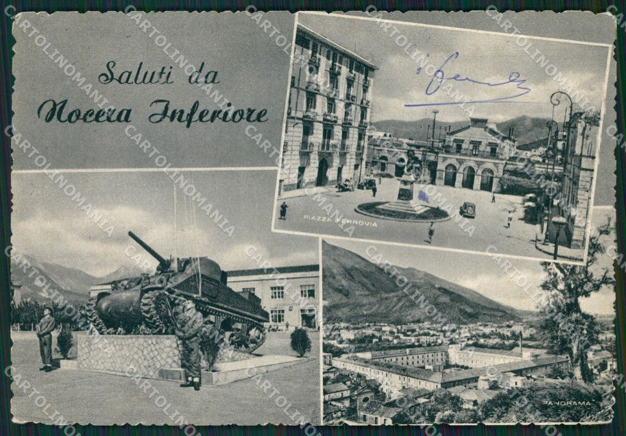 Salerno Nocera Inferiore Saluti da Caserma FG cartolina ZK6032 – fronte