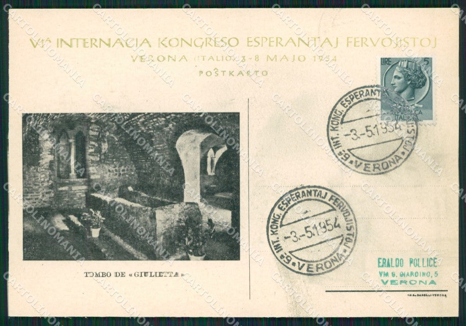 Verona Esperanto FG cartolina ZK6039 – fronte