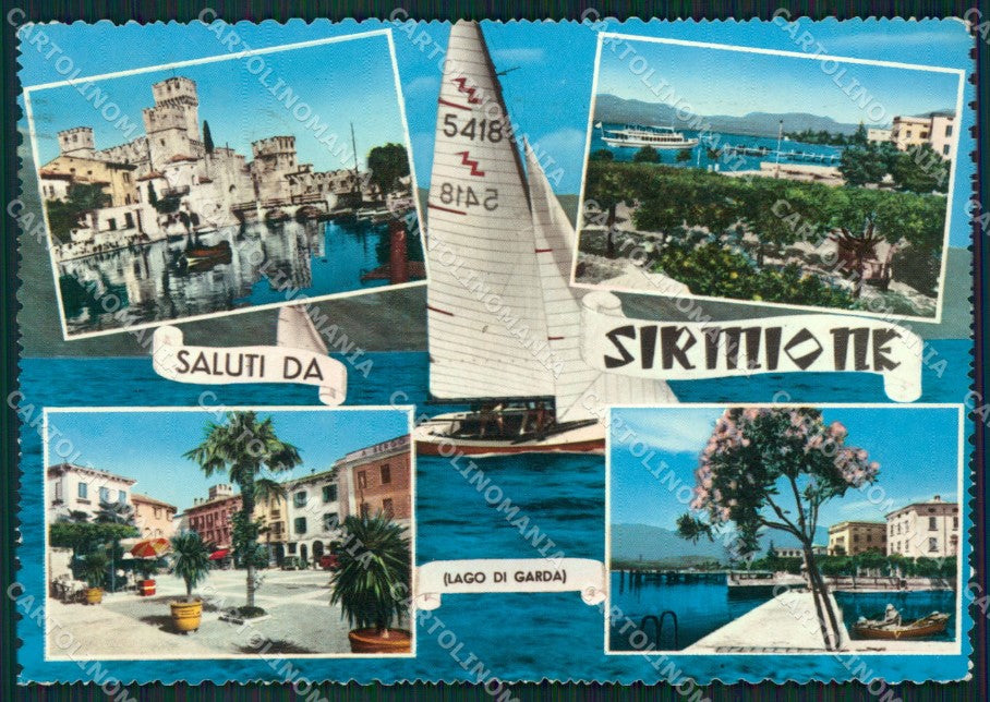 Brescia Sirmione Saluti da Foto FG cartolina ZK6053 – fronte