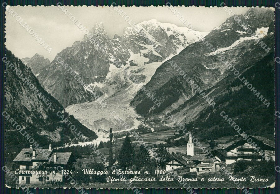 Aosta Courmayeur PIEGA Foto FG cartolina ZK6073 – fronte
