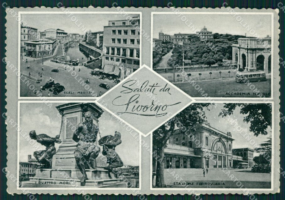 Livorno Città Saluti da Foto FG cartolina ZK6085 – fronte