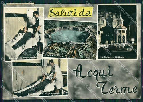 Alessandria Acqui Terme Saluti da Foto FG cartolina ZK6089 – fronte