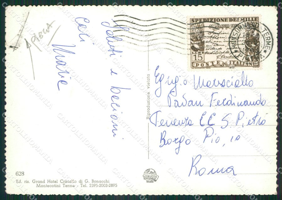 Pistoia Montecatini Terme PIEGA Foto FG cartolina ZK6092 – retro