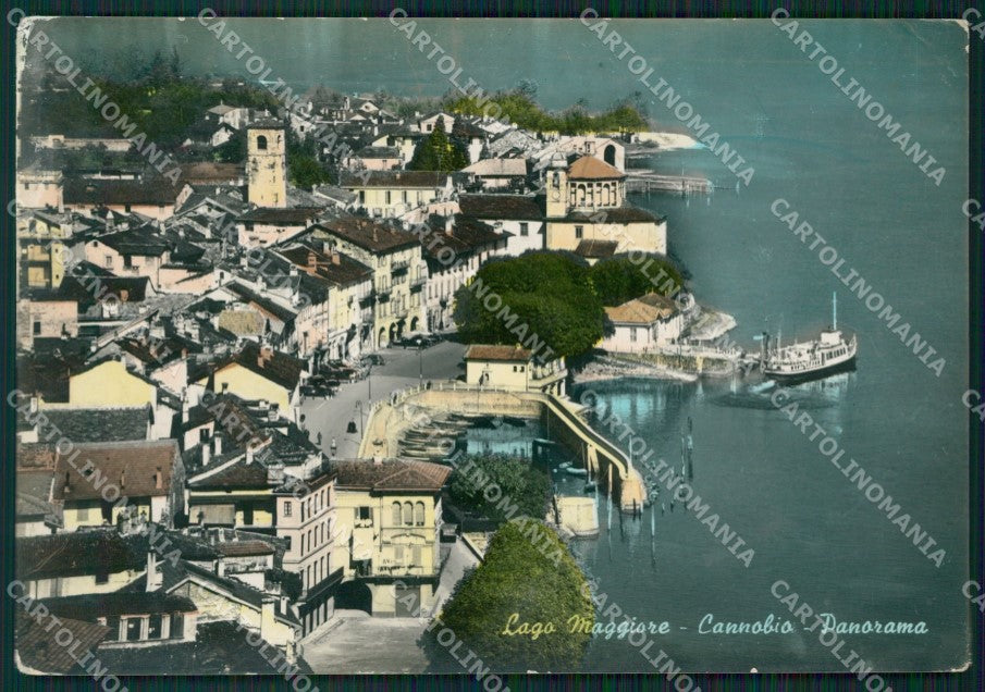 Verbania Cannobio Battello PIEGA Foto FG cartolina ZK6110 – fronte