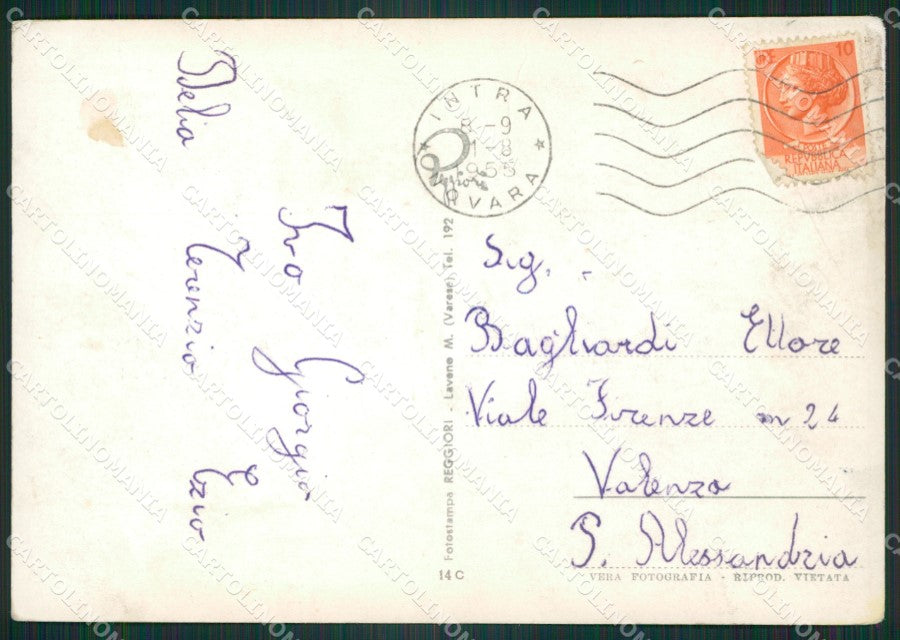 Verbania Cannobio Battello PIEGA Foto FG cartolina ZK6110 – retro