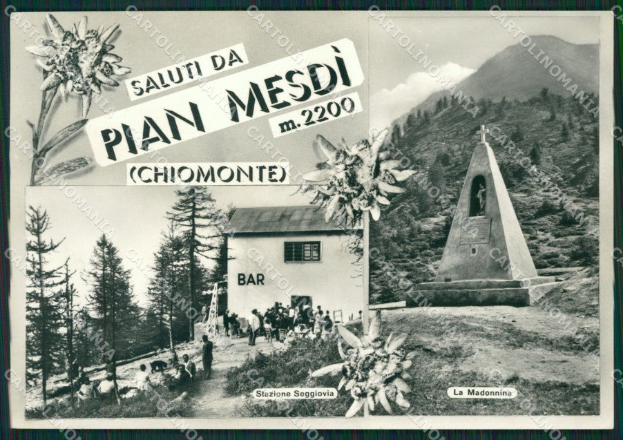 Torino Chiomonte Pian Mesdì Saluti da Foto FG cartolina ZK6135 – fronte
