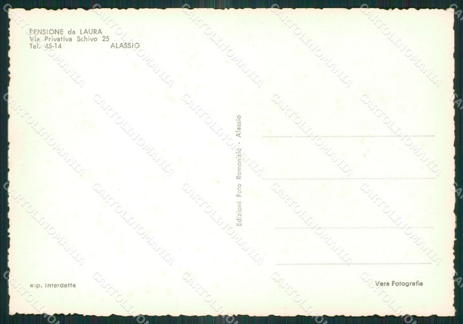 Savona Alassio Foto FG cartolina ZK6145 – retro