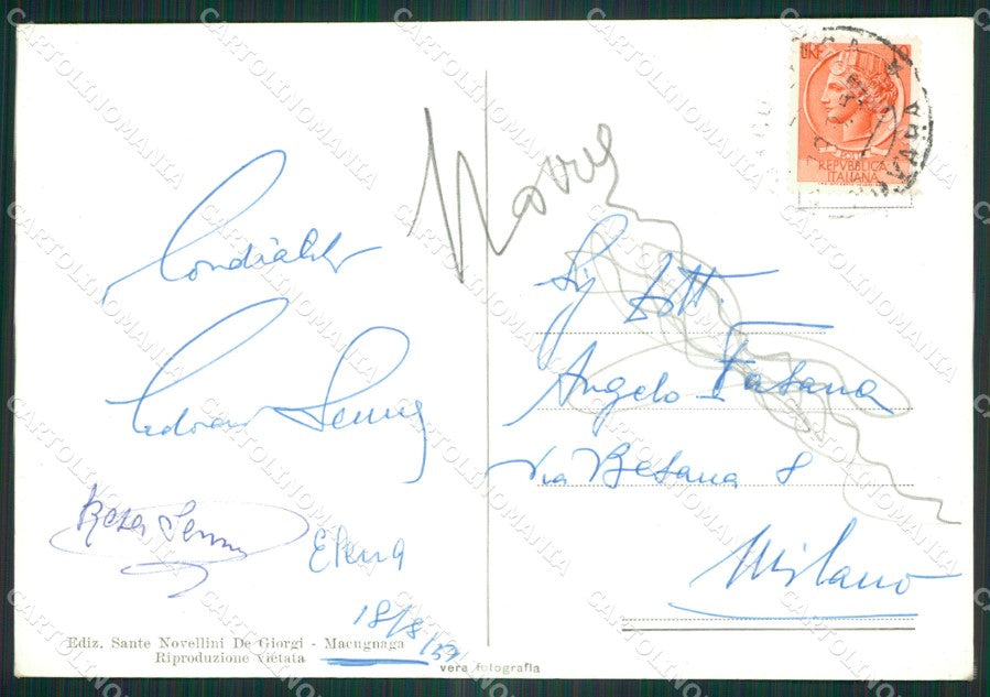 Verbania Macugnaga Rifugio Zamboni Foto FG cartolina ZK6153 – retro