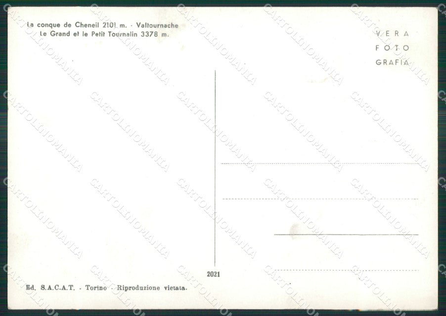 Aosta Valtournenche Chaneil Foto FG cartolina ZK6155 – retro