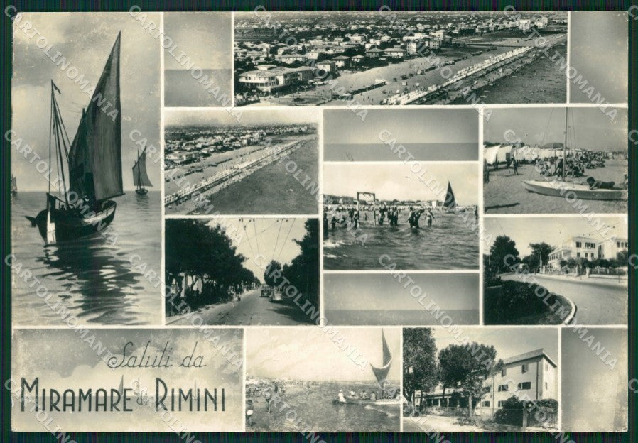 Rimini Miramare di Saluti da Foto FG cartolina ZK6166 – fronte