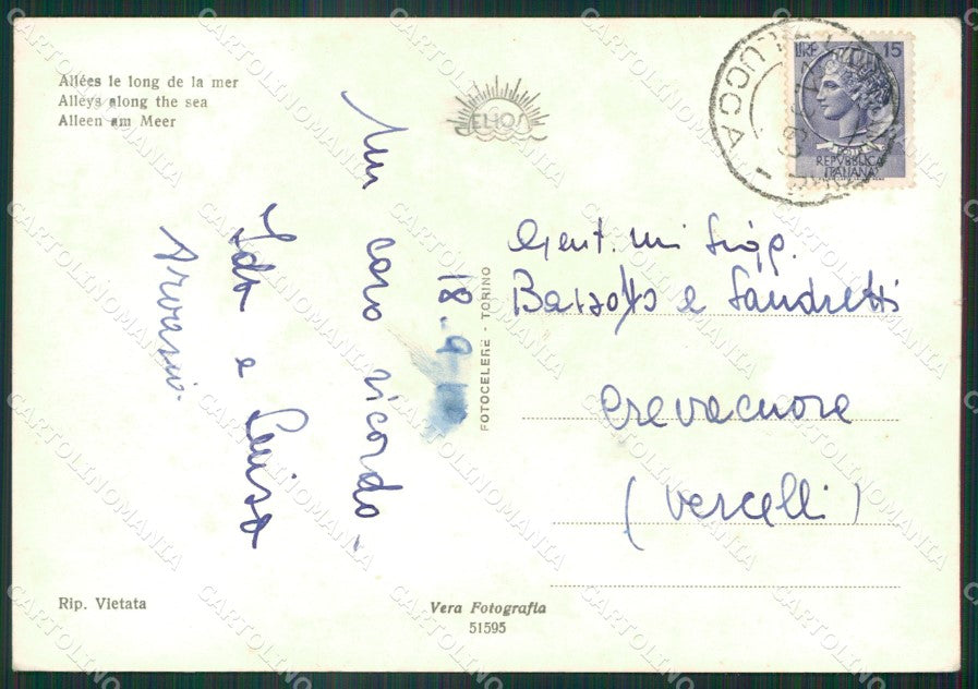 Lucca Camaiore Lido di Foto FG cartolina ZK6169 – retro