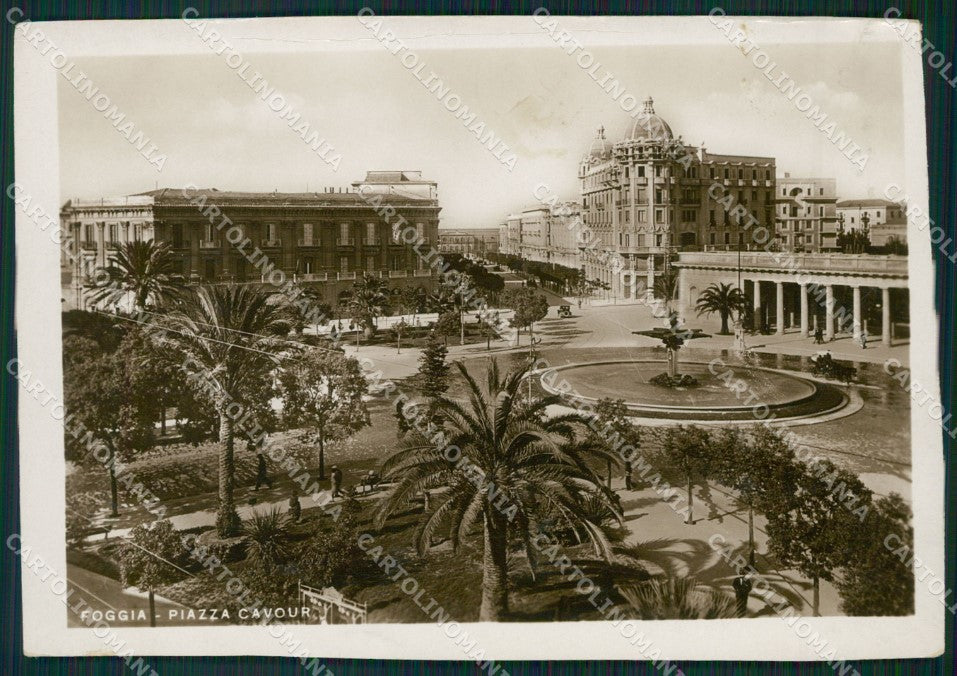 Foggia Città RETRO BIANCO PIEGA Foto FG cartolina ZK6171 – fronte
