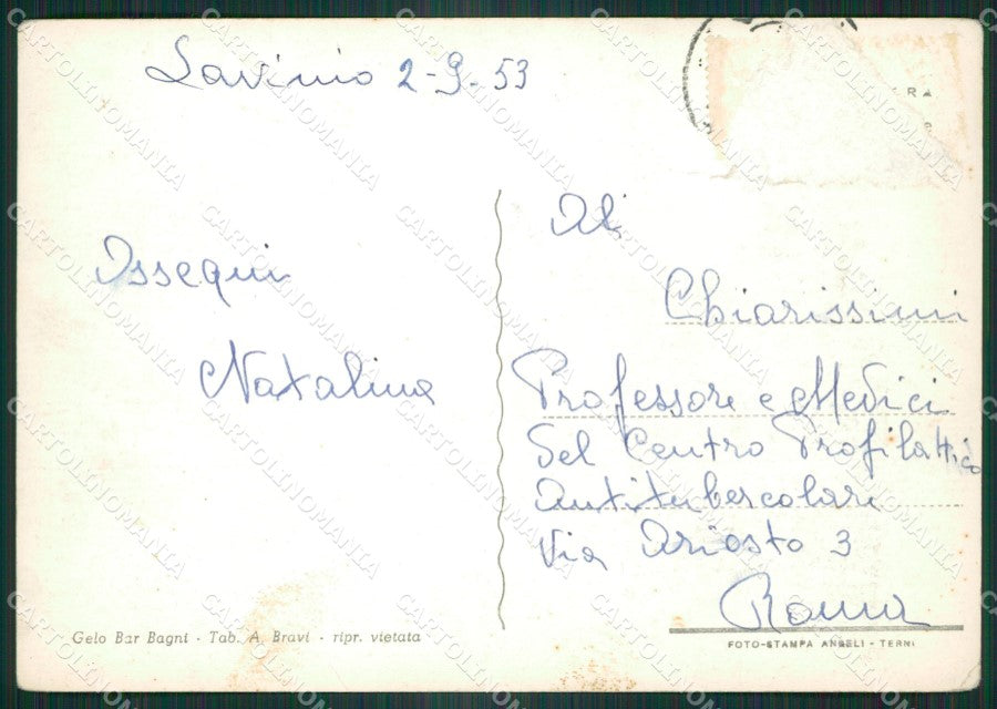 Roma Anzio Lido di Lavinio ABRASA Foto FG cartolina ZK6191 – retro