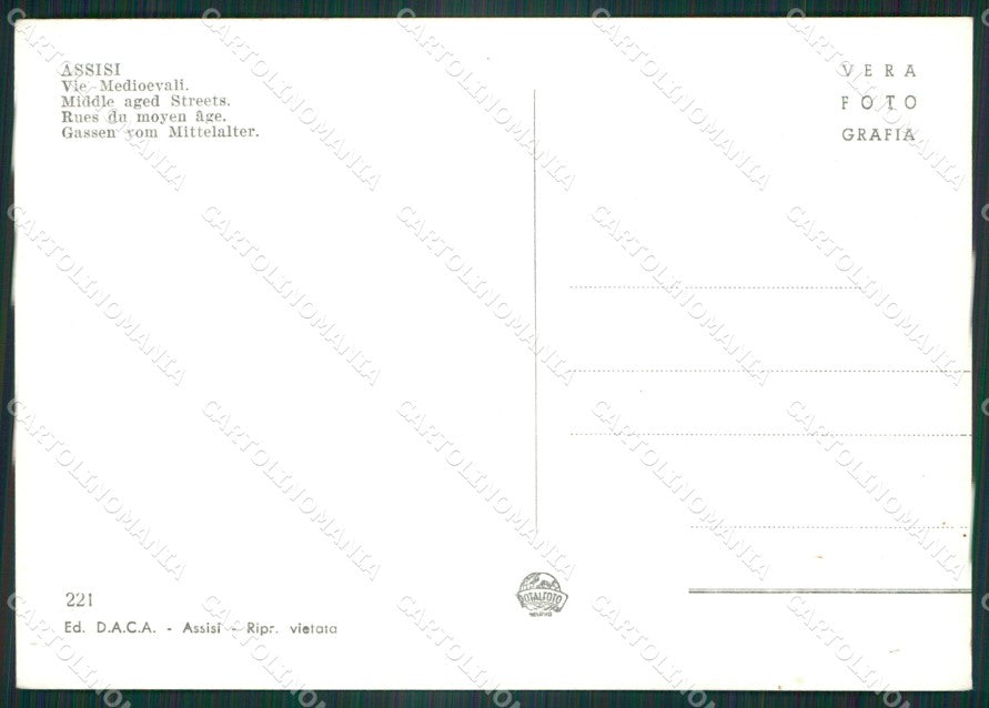 Perugia Assisi Foto FG cartolina ZK6196 – retro