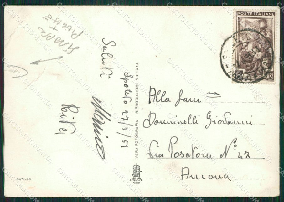 Perugia Spoleto STRAPPO PIEGHE Foto FG cartolina ZK6197 – retro