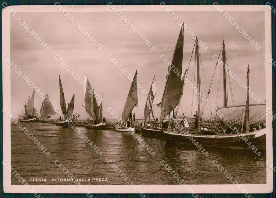 Ravenna Cervia Barche Foto FG cartolina ZK6203 – fronte