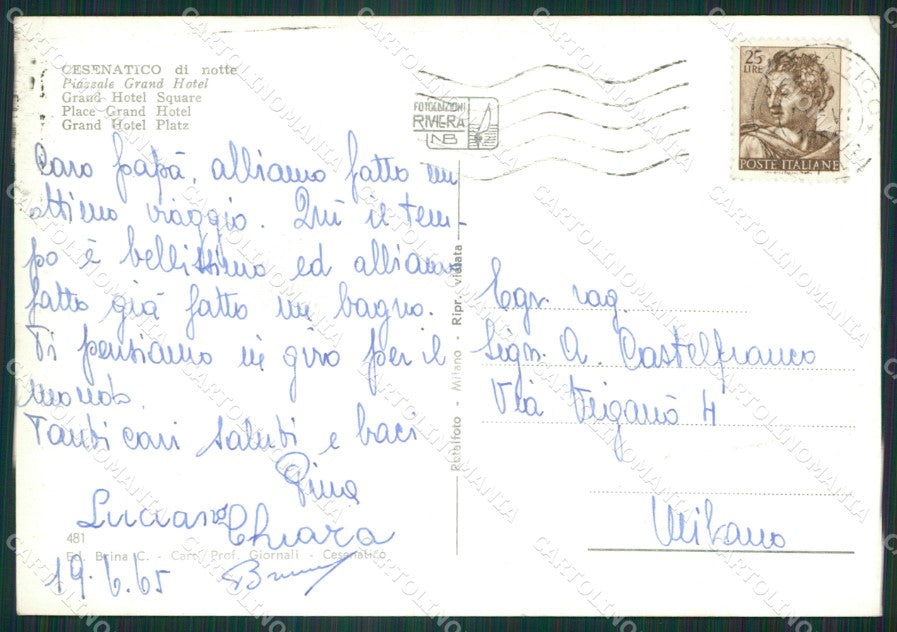 Forlì Cesenatico Foto FG cartolina ZK6211 – retro