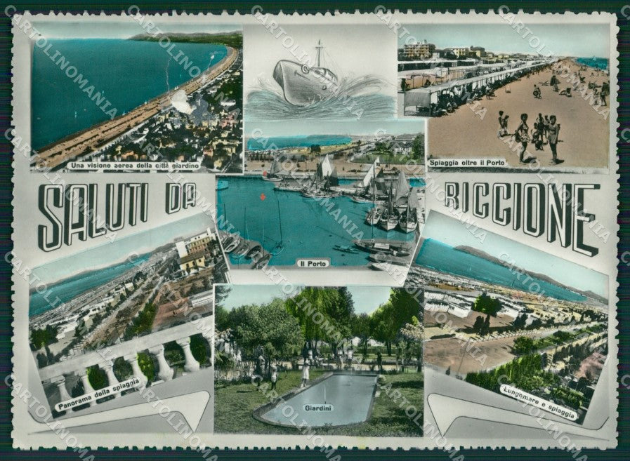 Rimini Riccione Saluti da ABRASA Foto FG cartolina ZK6213 – fronte