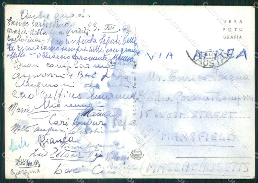 Aosta Ayas Antagnod MACCHIATA Foto FG cartolina ZK6219 – retro