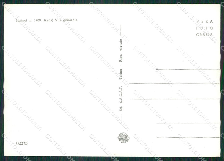 Aosta Ayas Lignod Foto FG cartolina ZK6230 – retro