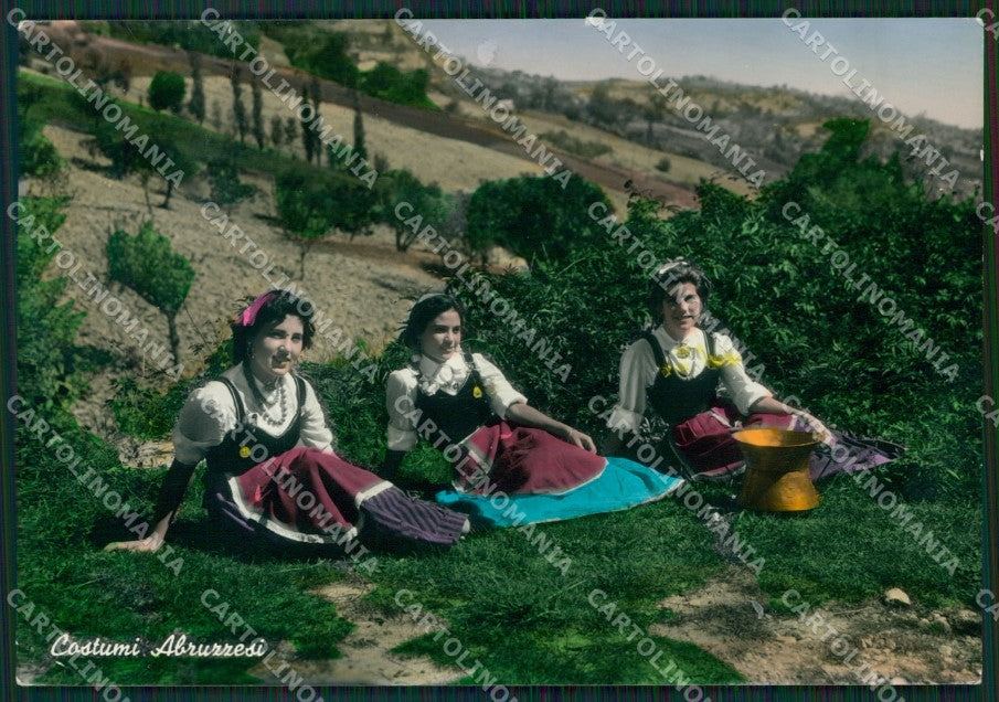 L'Aquila Costumi PIEGHINA Foto FG cartolina ZK6237 – fronte