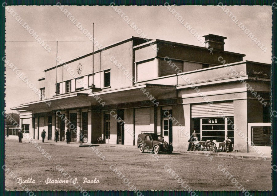 Biella Città Stazione Auto Foto FG cartolina ZK6240 – fronte