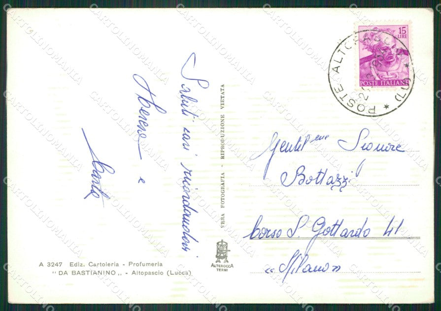 Lucca Altopascio FORO Foto FG cartolina ZK6245 – retro