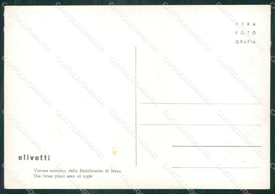 Torino Ivrea Olivetti Foto FG cartolina ZK6273 – retro
