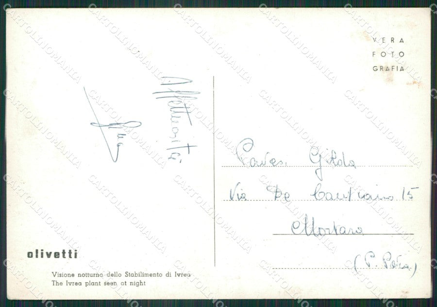 Torino Ivrea Olivetti Foto FG cartolina ZK6274 – retro