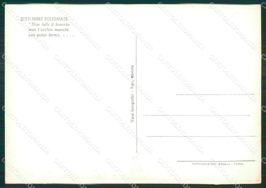 Perugia Foligno Giostra della Quitana Foto FG cartolina ZK6280 – retro