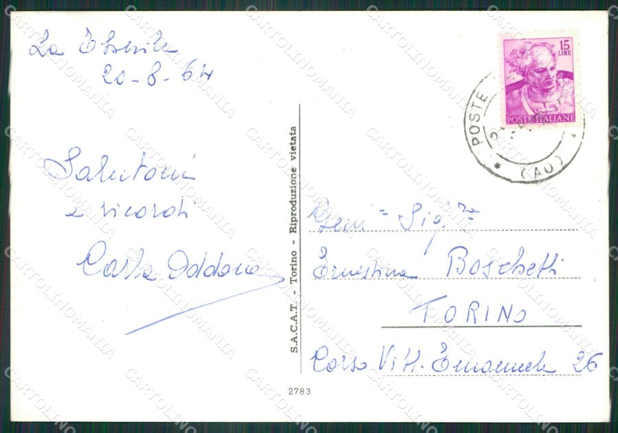 Aosta La Thuile Foto FG cartolina ZK6285 – retro