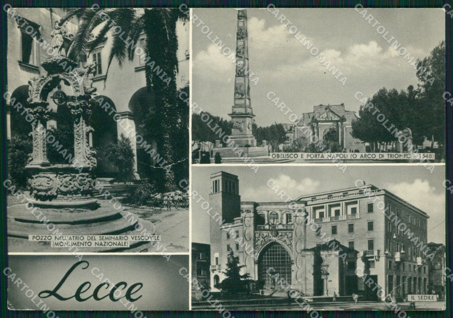 Lecce Città PIEGHINE ABRASA Foto FG cartolina ZK6287 – fronte
