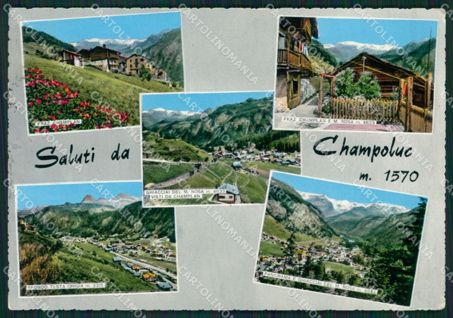 Aosta Ayas Champoluc Saluti da Foto FG cartolina ZK6289 – fronte