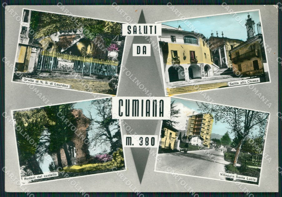 Torino Cumiana Saluti da PIEGHINA Foto FG cartolina ZK6299 – fronte