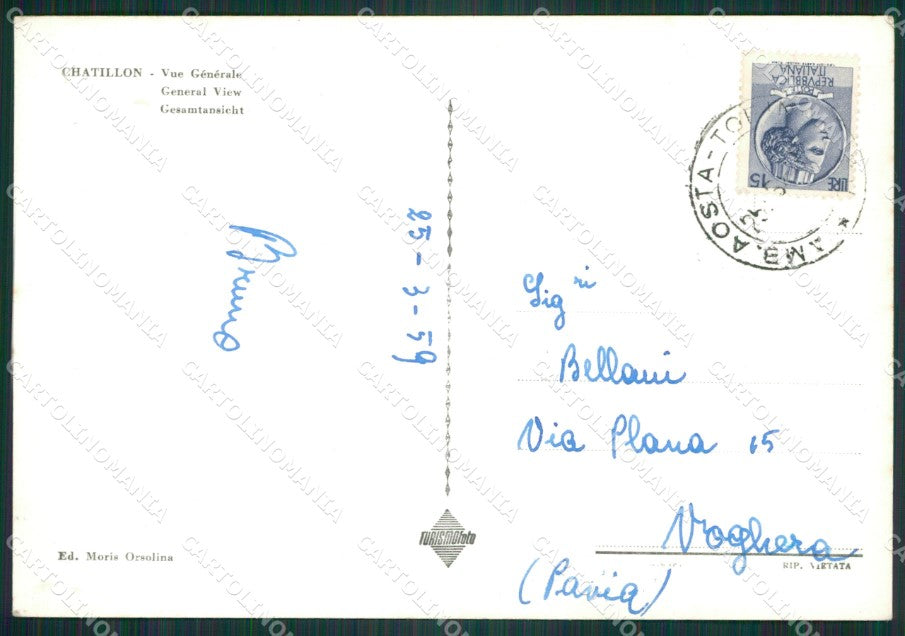 Aosta Chatillon Foto FG cartolina ZK6308 – retro
