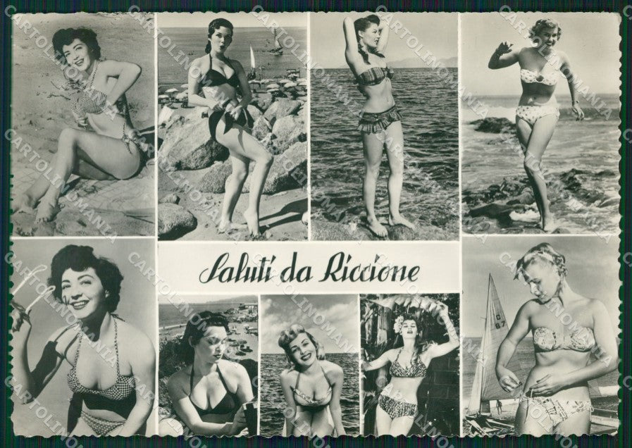Rimini Riccione Saluti da Foto FG cartolina ZK6313 – fronte