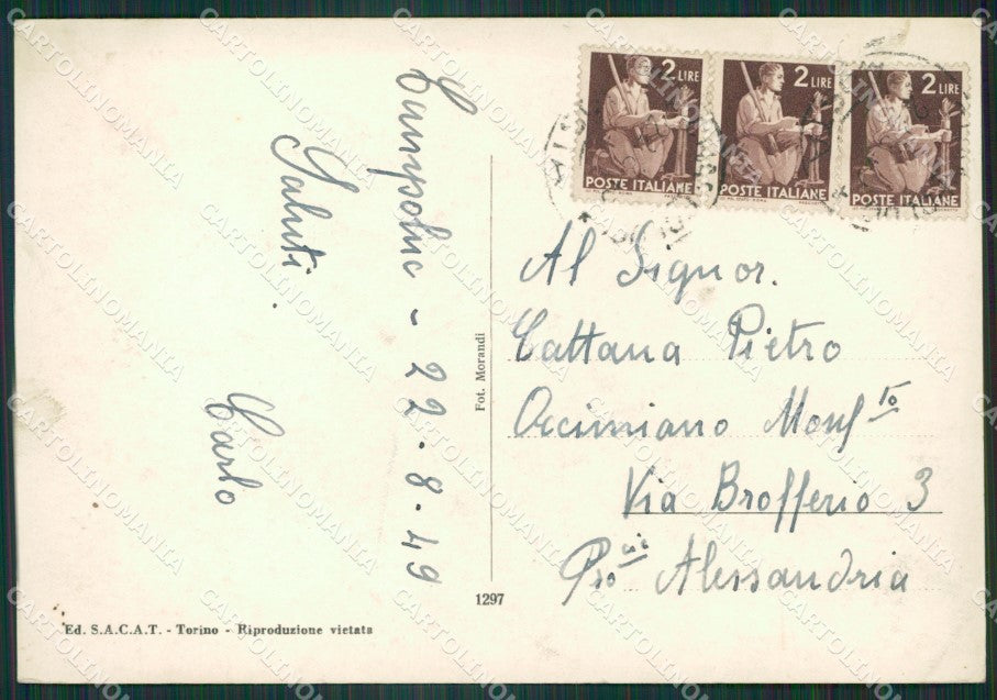 Aosta Ayas Pilaz Monte Rosa Foto FG cartolina ZK6315 – retro
