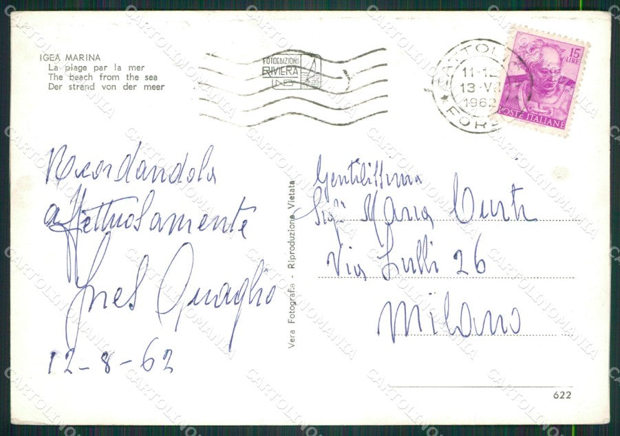 Rimini Igea Marina Foto FG cartolina ZK6335 – retro