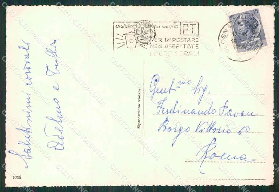 Brescia Gargnano PIEGA Foto FG cartolina ZK6343 – retro