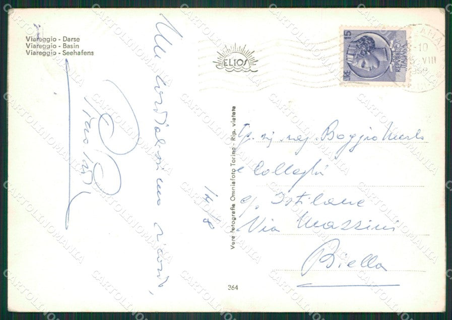 Lucca Viareggio Barche Foto FG cartolina ZK6351 – retro