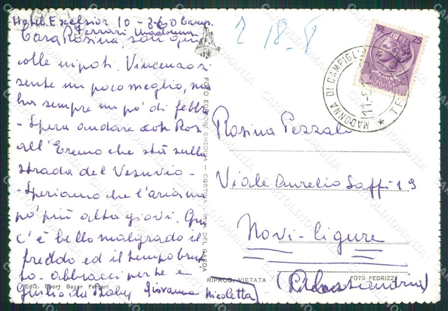 Trento Pinzolo Madonna di Campiglio Foto FG cartolina ZK6361 – retro
