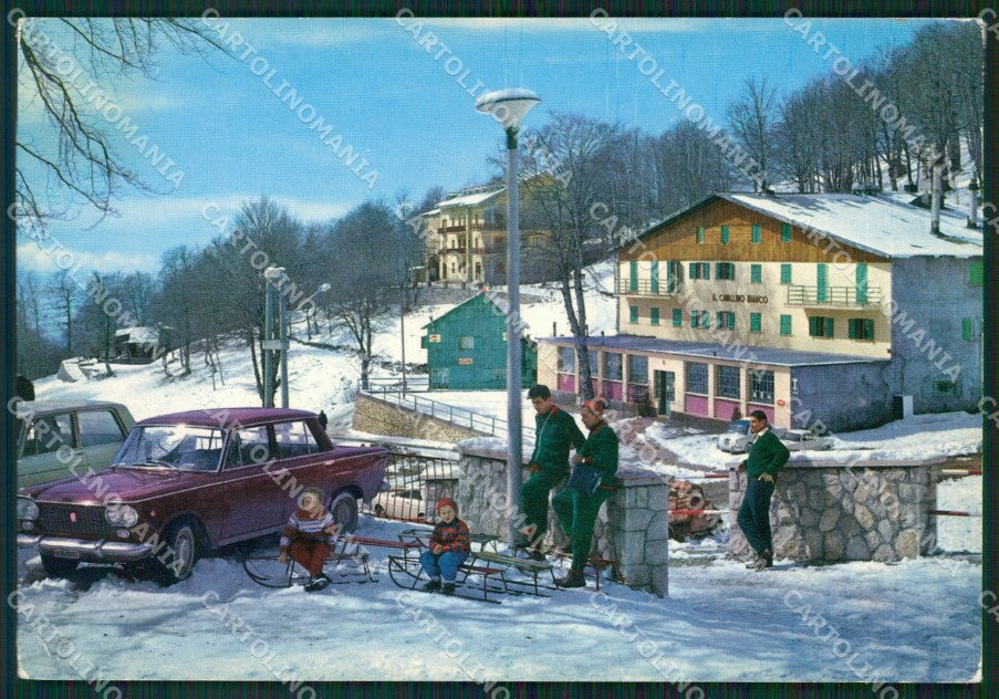 Rieti Terminillo Auto Nevicata Foto FG cartolina ZK6378 – fronte