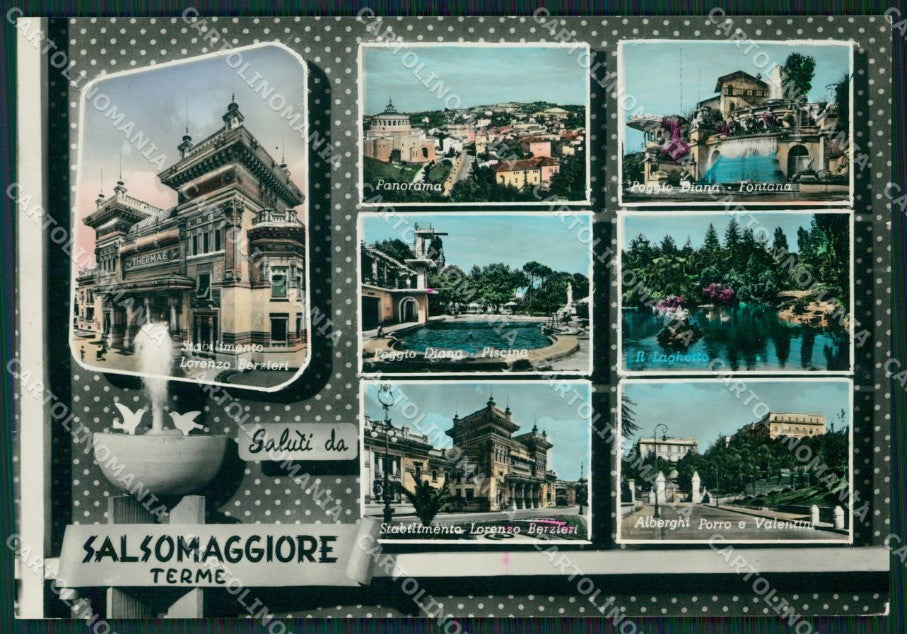 Parma Salsomaggiore Terme Saluti da Foto FG cartolina ZK6383 – fronte