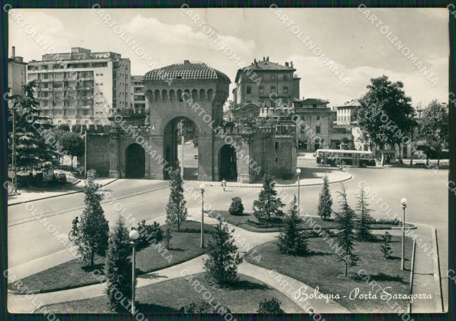 Bologna Città Porta Saragozza Corriera STRAPPINI Foto FG cartolina ZK6386 – fronte