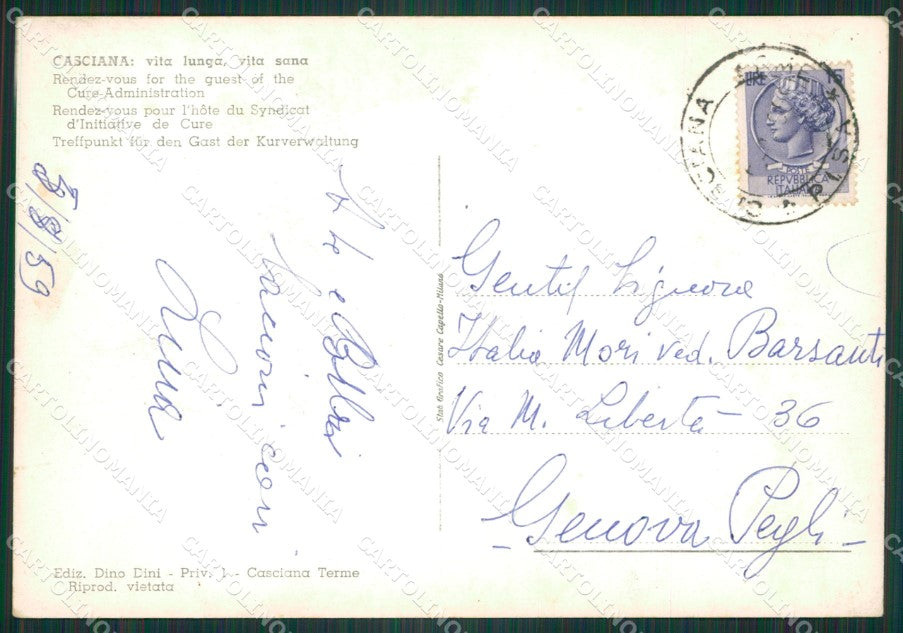 Pisa Casciana Terme Foto FG cartolina ZK6389 – retro