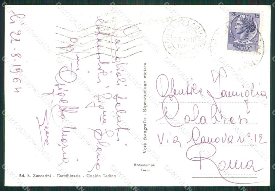 Perugia Gualdo Tadino Foto FG cartolina ZK6411 – retro